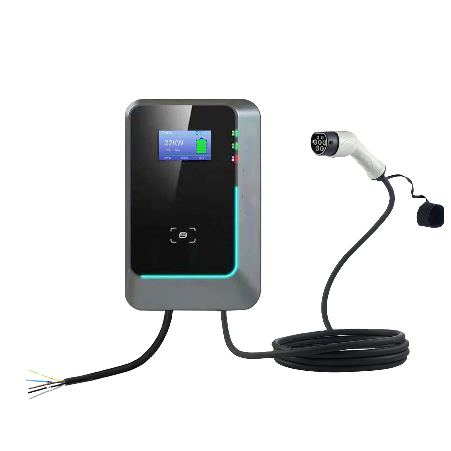 22Kw Wallbox Type 2 Ocpp Rfid - Nouvelle Station de Recharge Murale AC