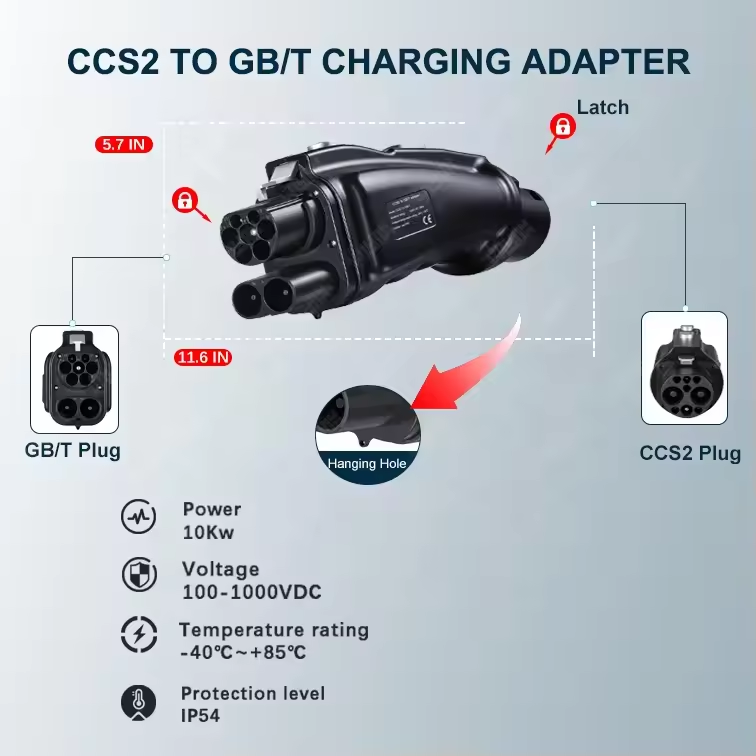 Adaptateur DC CCS2 vers GB/T C - Gb/T To Ccs2 200A Fast Charging Adapter avis et prix