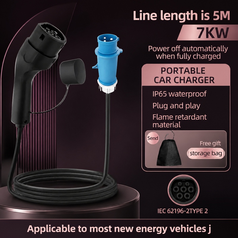 Chargeur portable pour véhicul - Portable Ev Charger 32A Type 2 Cee Plug avis et prix